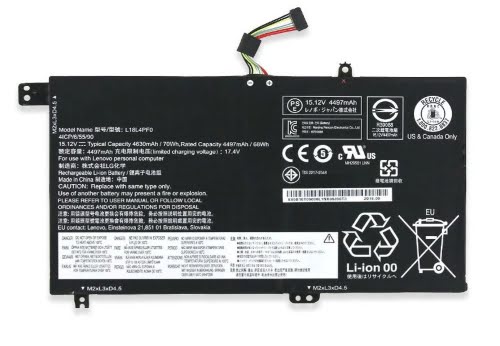 5B10T09088, 5B10W67275 ersatz Laptop Akku fuer Lenovo IdeaPad S540, IdeaPad S540 15, 4630mah / 70wh, 4 zellen, 15,12v