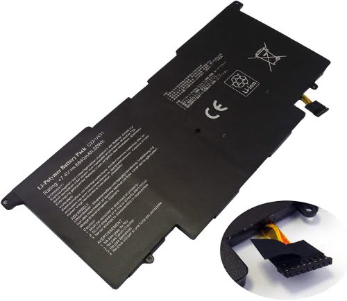 C22-UX31 ersatz Laptop Akku fuer Asus UX31 Series, UX31 Ultrabook Series, 6840mah / 50wh, 4 zellen, 7,4V